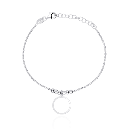 Pulsera plata primera ley "Circle"