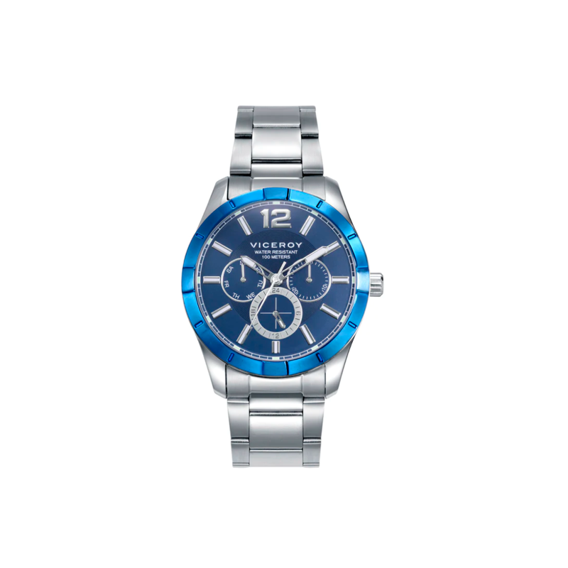 Reloj Viceroy hombre Magnum caja bicolor azul y brazalete acero  401333-35