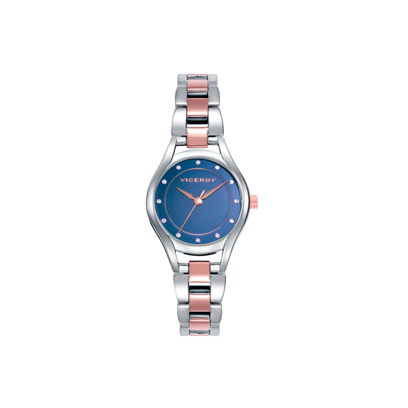 Reloj Viceroy mujer Air caja y brazalete bicolor de acero e Ip rosa 401190-37