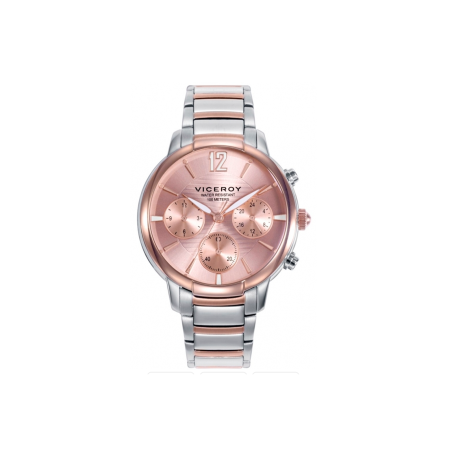 Reloj Viceroy mujer chic oro rosa y plateado 401206-75 - Joyerías