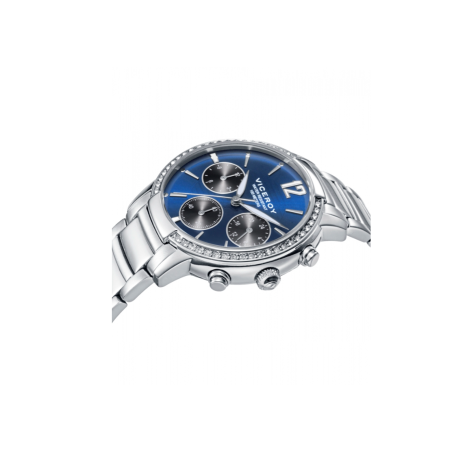 Reloj Viceroy mujer Chic esfera azul y correa plateada 401208-35