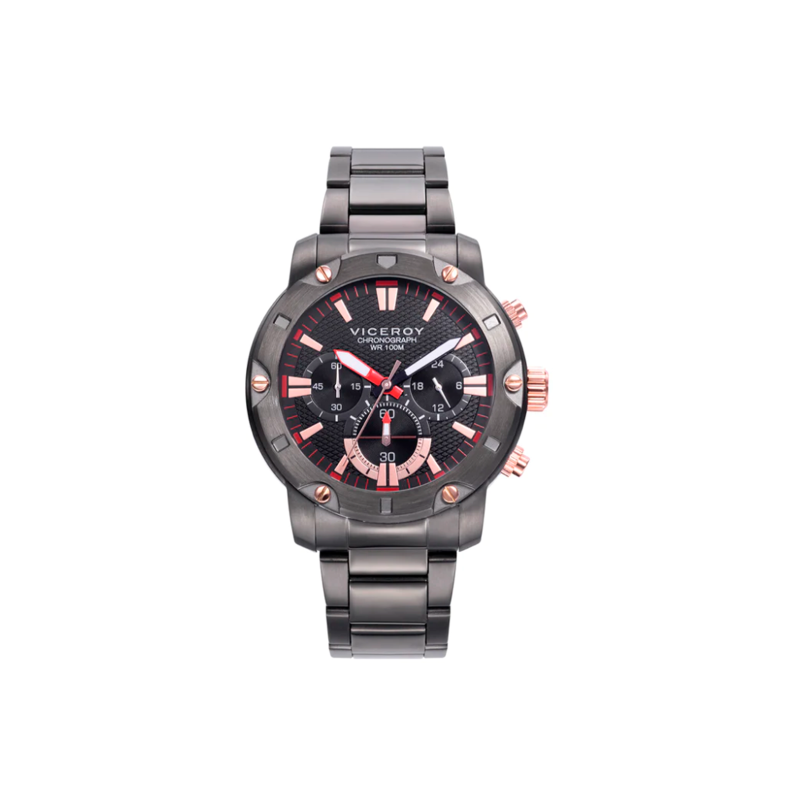 Reloj Viceroy Hombre Acero. Esfera Negra.