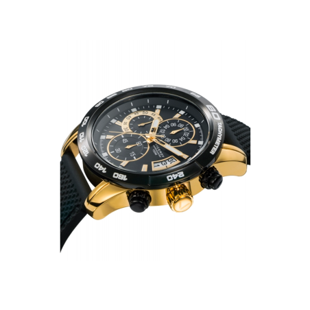 Reloj Viceroy hombre esfera negra y correa de caucho con agujas luminiscentes 40421-29