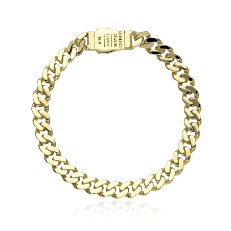 Pulsera Oro 18k y circonitas 8mm "Hared"