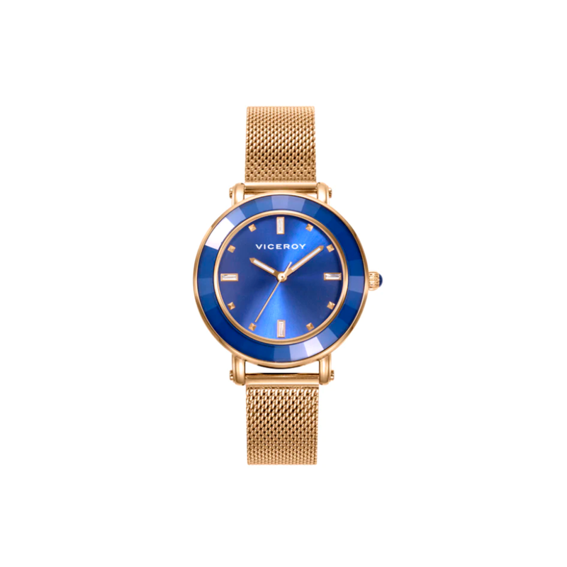 Reloj Acero Viceroy Mujer Dorado Esfera Madre Perla Dorada