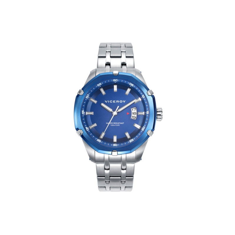 Reloj Viceroy hombre Heat con caja de acero y correa de Nylon azul  401311-37 - Joyerías Sánchez