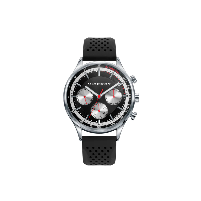 Reloj Viceroy hombre Beat multifunción con correa de silicona negra 471317-57