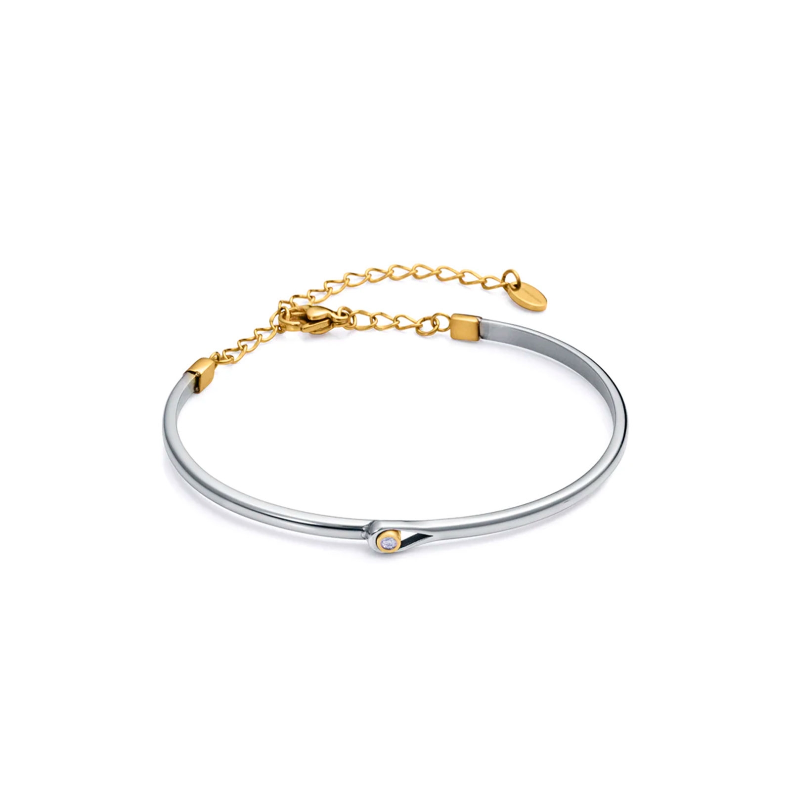 Viceroy Bracciale Donna Lazo Catena In Acciaio Con Circonie - Argento - Regolabile