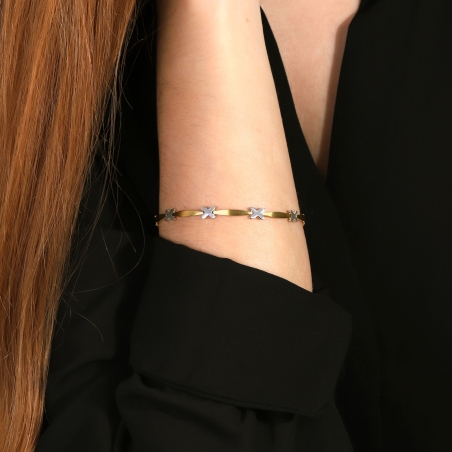 Pulsera Oro 18k Bicolor "Crume"