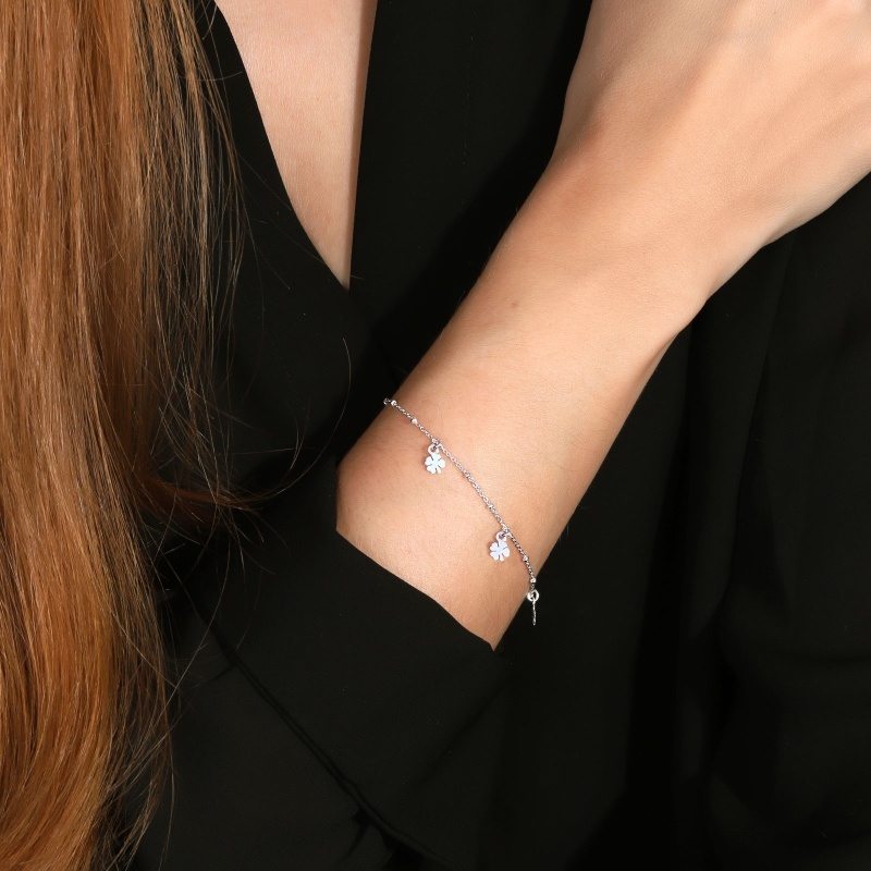 TOUS Pulsera De Plata De Primera Ley Para Mujer, 17 Cm De Largo