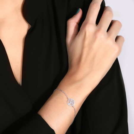 Pulsera Plata de primera ley "Árbol de la vida"