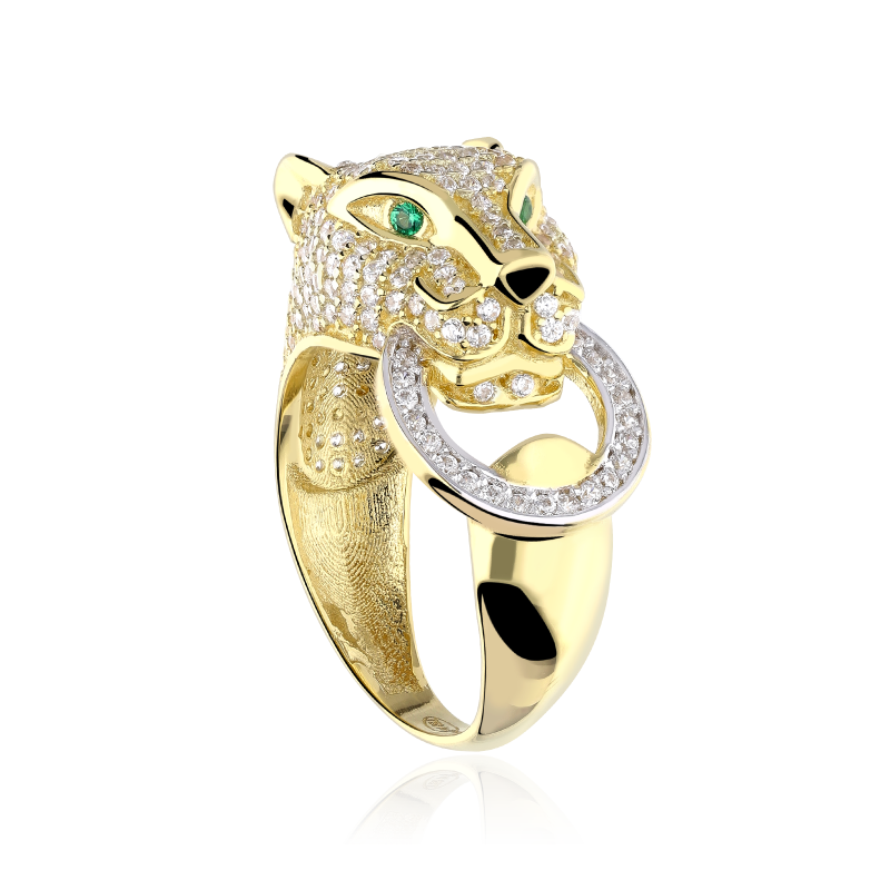 Anillo Pantera Oro 18k "Wakan"