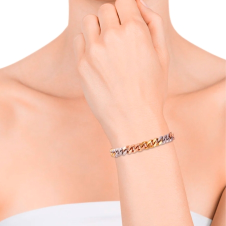 Pulsera Viceroy Eslabones En Tres Tonos 1454P01019