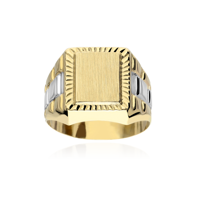 Sello Oro 18k Rectangular "Fram"