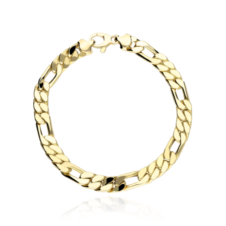 Pulsera Oro 18k Eslabón 3x1 21cm "Ray"
