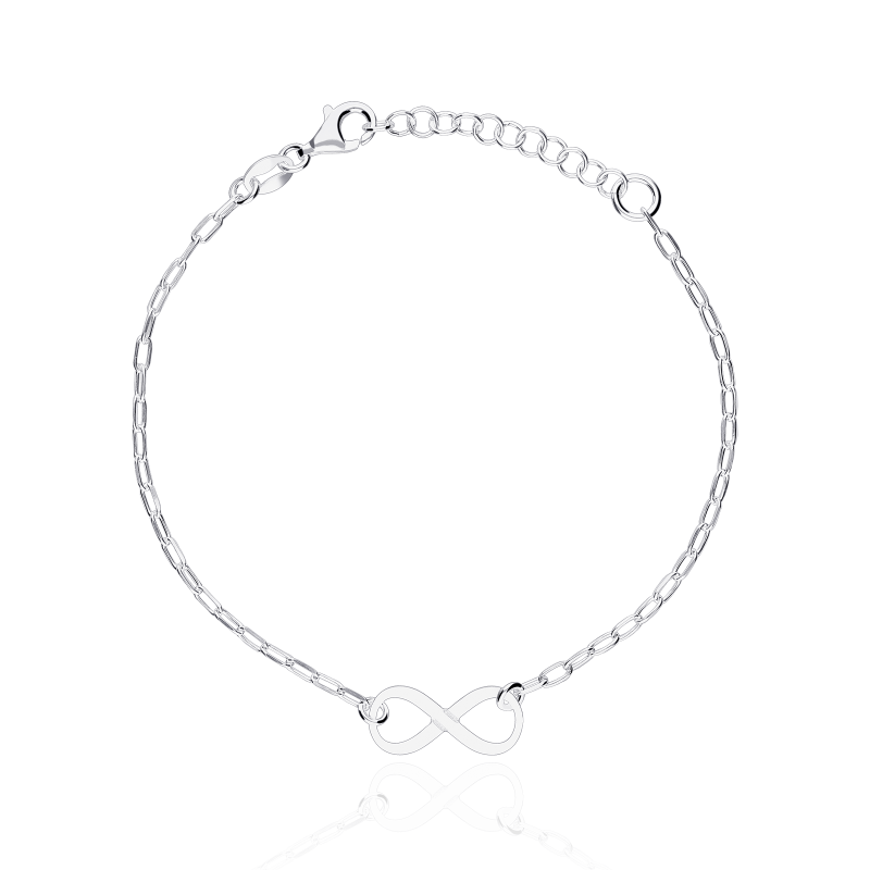 Pulsera plata primera ley infinito "Destiny"