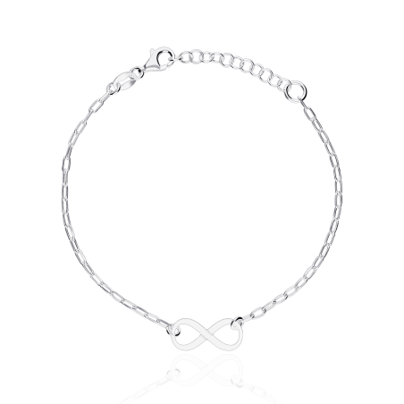 Pulsera plata primera ley infinito "Destiny"