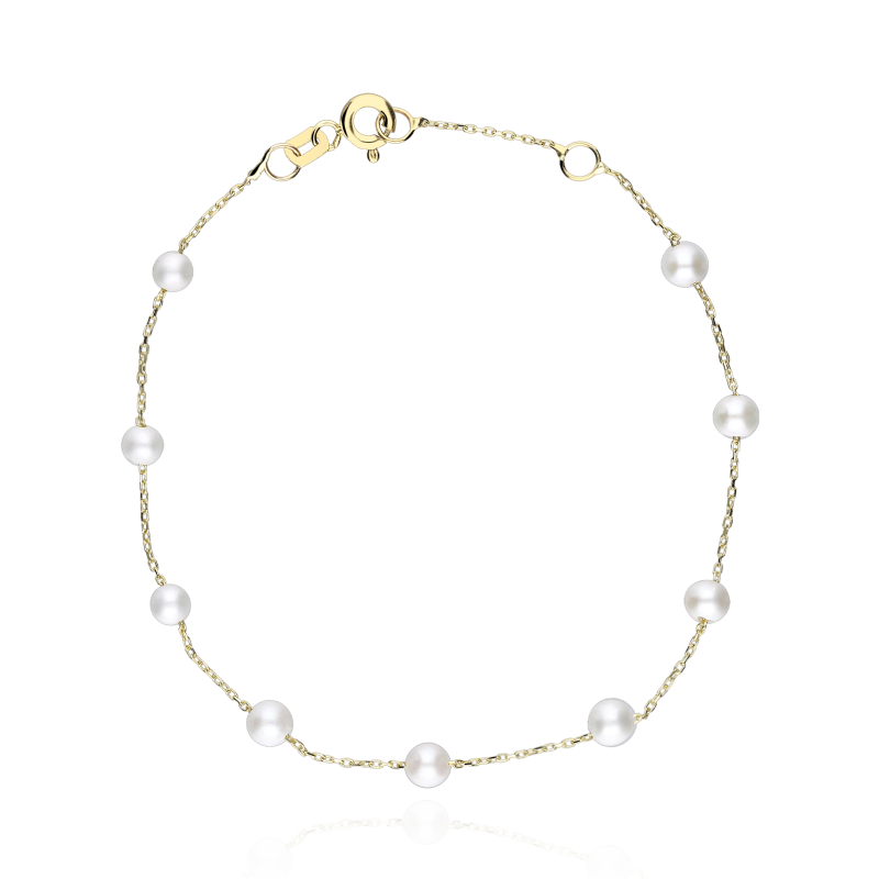 Pulsera Oro 18k y perlas cultivadas "Grecia"