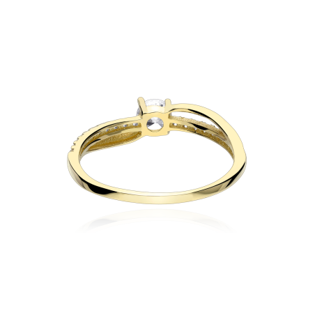 Anillo Oro 18k y circonitas "Numa"