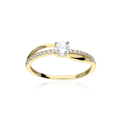 Anillo Oro 18k y circonitas  Numa 