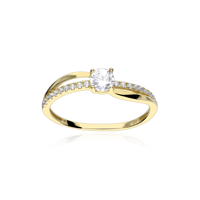 Anillo Oro 18k y circonitas "Numa"