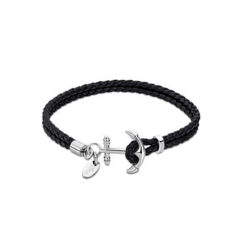 Pulsera Lotus Style Niño negra cordón marinero LS2076-2/3