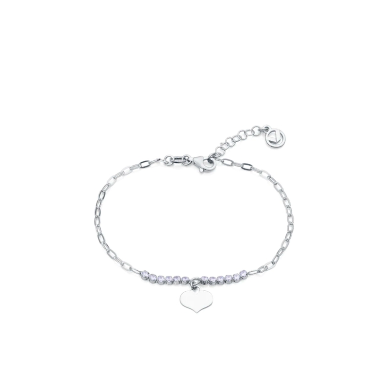 Pulsera Viceroy Trend mujer plata de ley y circonitas con motivo corazón 1329P000-38