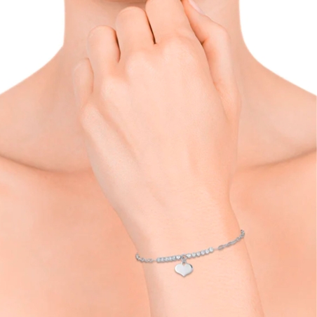 Pulsera Viceroy Trend mujer plata de ley y circonitas con motivo corazón 1329P000-38