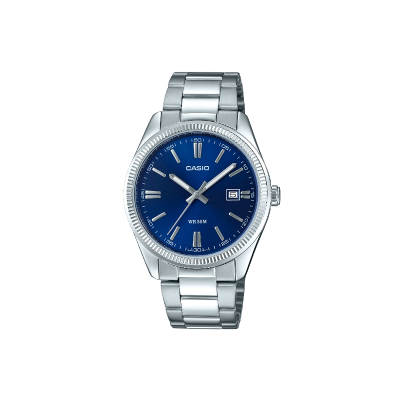 Reloj Casio Vintage acero esfera azul MTP-1302PD-2AV