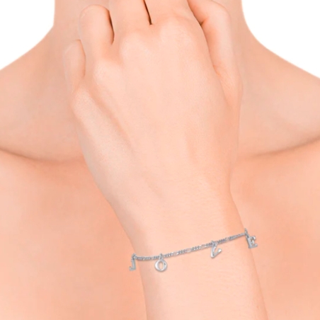 Pulsera Viceroy Trend mujer plata ley con motivo letras Love 1335P000-08