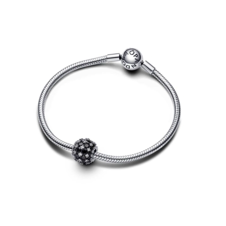 Charm Pandora Redondo Brillante en Pavé Negro 792630C04