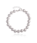 Pulsera Bolas "Globe 8 mm" Plata de Ley