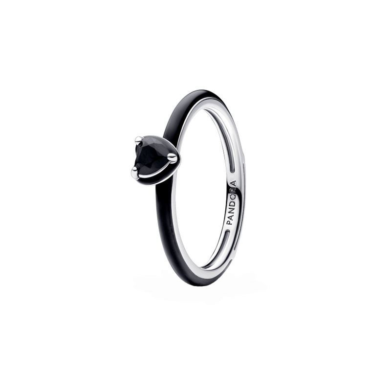Anillo Pandora Pandora ME Corazón Chakra Negro 193088C01 Anillo Pandora Pandora ME Corazón Chakra Negro 193088C01