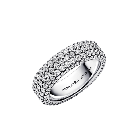 Anillo Pandora Fila Triple en Pavé 192634C01