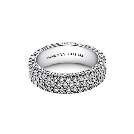 Anillo Pandora Fila Triple en Pavé 192634C01