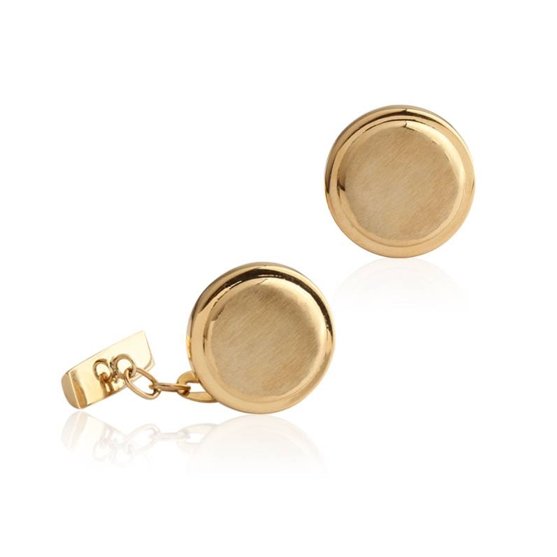 Gemelos de Oro 18k circulares