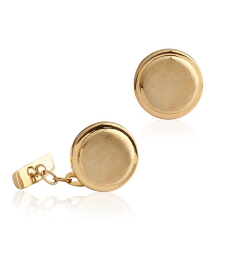 Gemelos de Oro 18k circulares