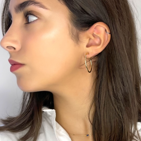 Pendientes Aro Oro 18k 25mm "Zaza Gold"