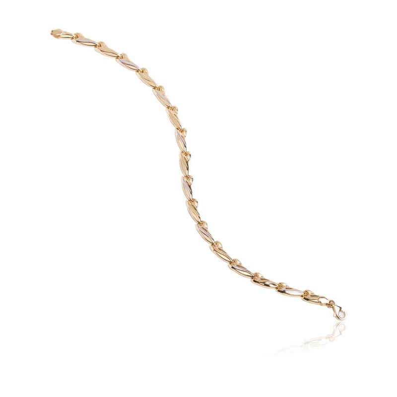 Pulsera Oro Bicolor 18k