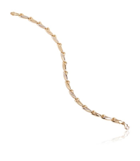 Pulsera Oro Bicolor 18k