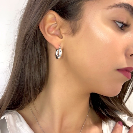 Aros "Satin" Plata primera ley 19mm