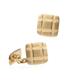 Gemelos Oro 18k cuadrados