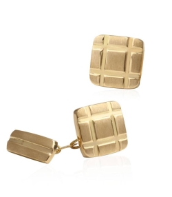 Gemelos Oro 18k cuadrados