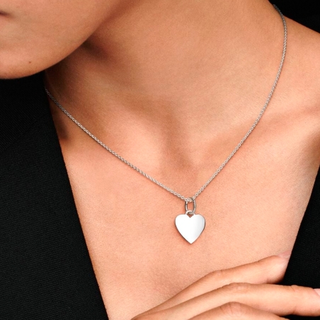 Colgante Pandora Medalla Corazón Grabable 398914C00