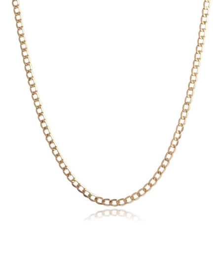 Cadena Eslabón barbado Oro 18k