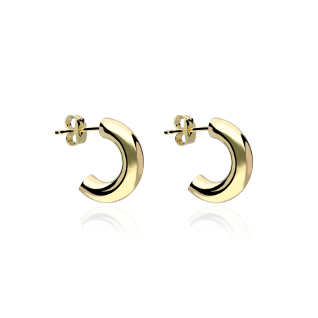 PENDIENTES MEDIO ARO "SUNRISE"  ORO 18K