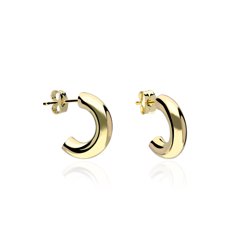 Pendientes Semi Aro Oro 18k "Sunrise"