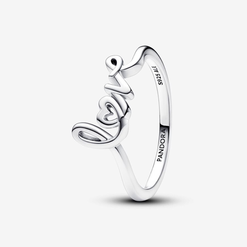 Anillo Pandora Love Escrito a Mano 193058C00