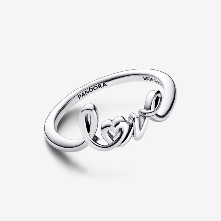Anillo Pandora Love Escrito a Mano 193058C00