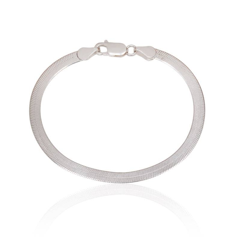 PULSERA "SNAKY" PLATA DE PRIMERA LEY 19 CM